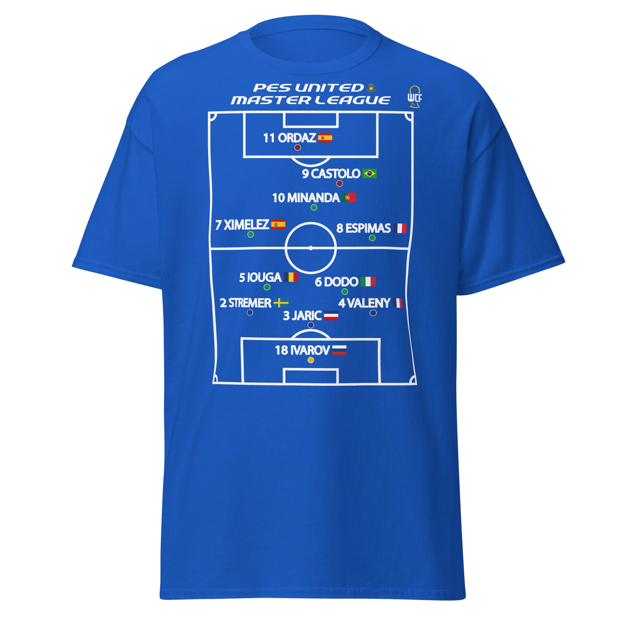 Pro Evolution Soccer Master League Lineup Classic T-Shirt - PES United