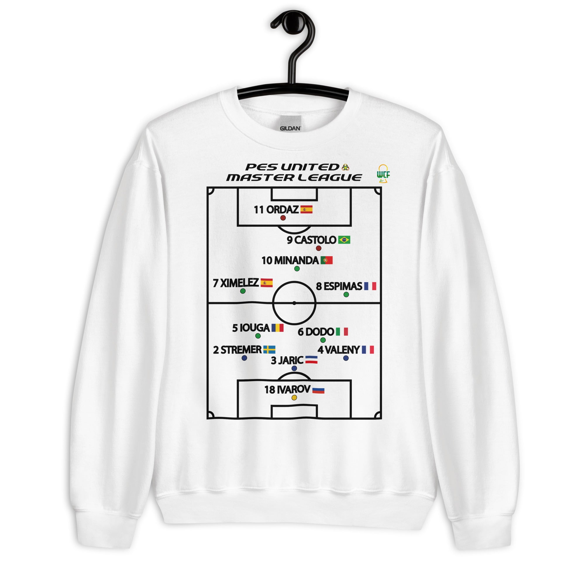 Pro Evolution Soccer Master League Lineup Sweatshirt - PES United