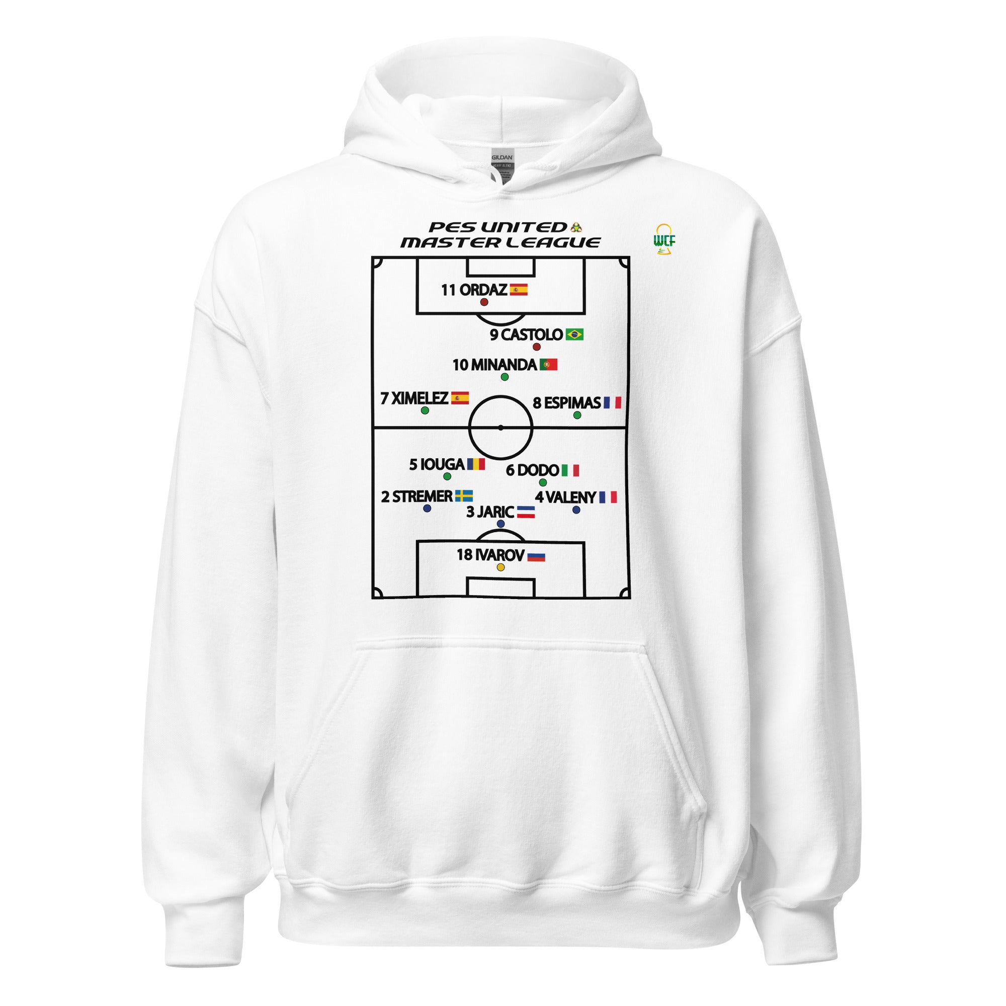 Pro Evolution Soccer Master League Lineup Hoodie - PES United